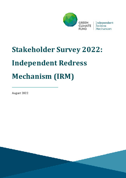 Document cover for 2022 Stakeholder Survey