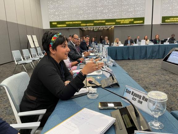 Preksha Kumar, Registrar & Case Officer, speaking at the 2024 IAMnet Annual Meeting