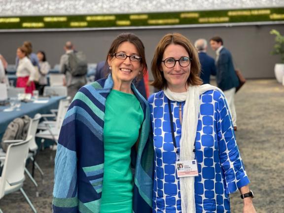 Sonja Derkum, IRM Head and Andrea Repetto Vargas, Director of MICI/IDB